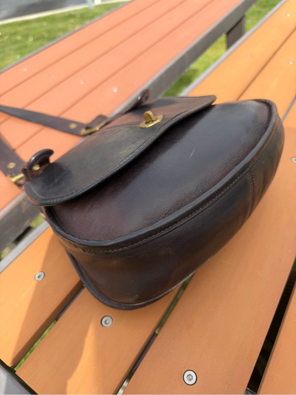 Vintage Coach Crescent 9235 Mocha Brown Pre-Creed 1970s NYC - Picture 13 of 16